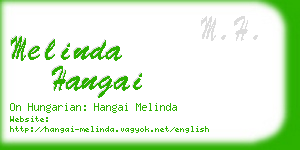 melinda hangai business card